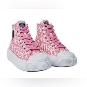 Versace- Women's Lace Up High Top Sneakers